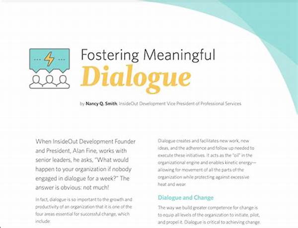 Techniques For Fostering Meaningful Dialogue