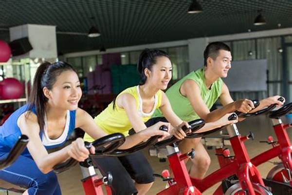 Young Adults Attending Spinning Sessions